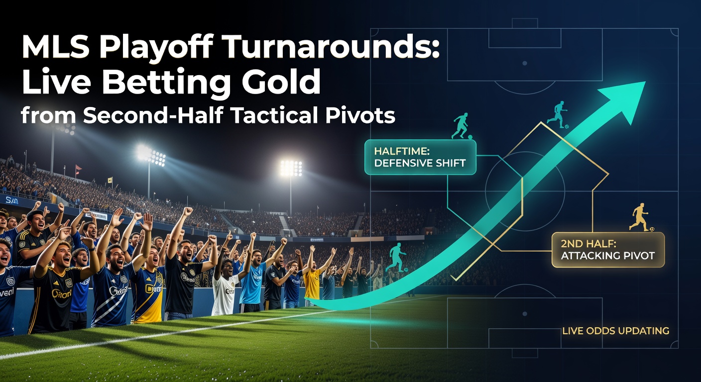 Intense MLS playoff moment with players executing a tactical substitution during a tense second half, crowd roaring in the background