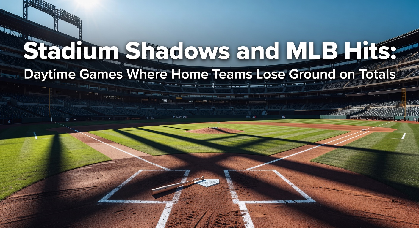 MLB stadium shadows cast across the infield during a daytime game affecting batter visibility and hit patterns