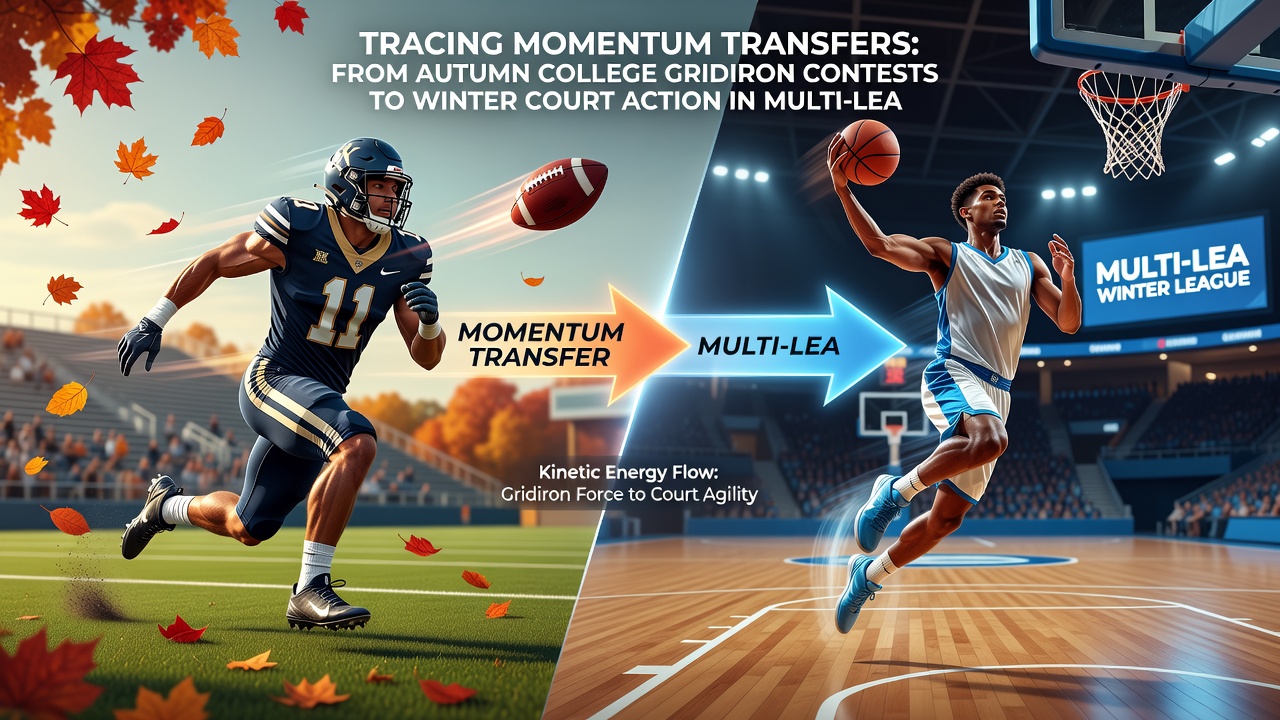 Basketball court action during winter season with momentum tracking graphics and multi-league odds displays